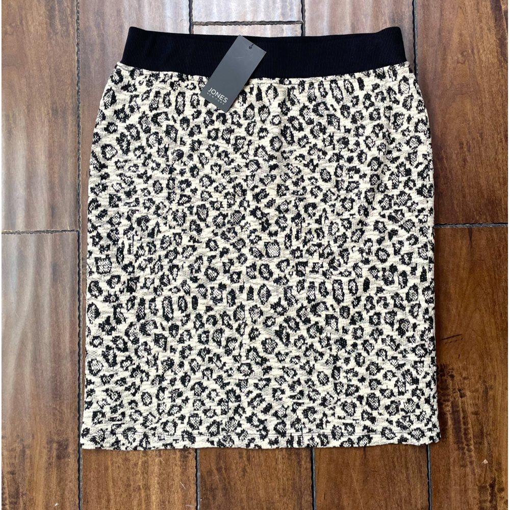 Jones New York Pull-On Cheetah-Print Pencil Skirt